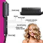 2 in 1 Hair Straightener Brush