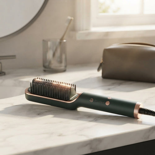 2 in 1 Hair Straightener Brush